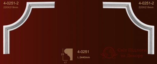 Кутовий елемент Classic Home арт. 4-0251-2 фото №1