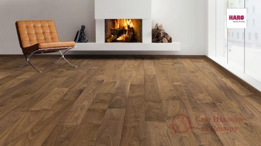 Паркетная доска Haro, Американский орех маркант 529976, 1-но пол. фото №2