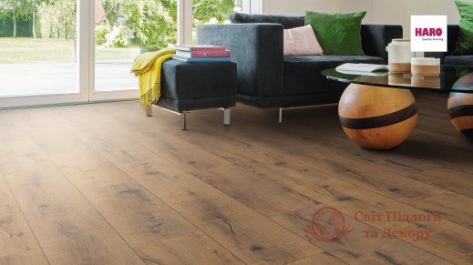 Ламінат Haro, кол. Tritty 100, Дуб Італіка димний 530327 фото №3