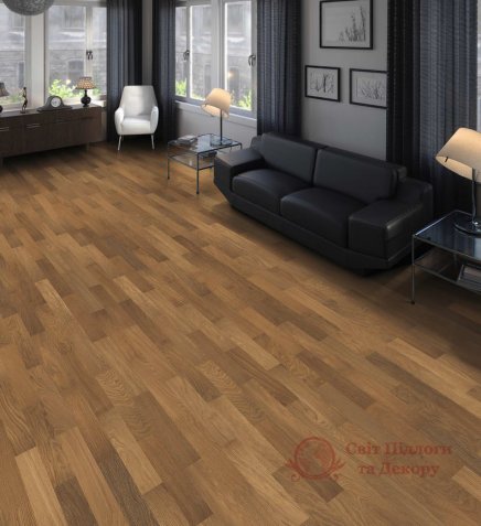 Паркетная доска Haro, колл. Allegro 4000 Strip, Дуб дымчатый невидимый 540182 фото №2