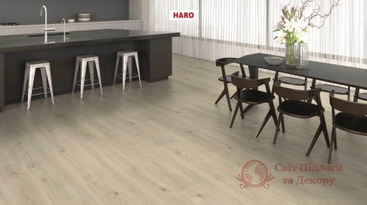 Ламінат Haro, кол. Tritty 200 Aqua Gran Via, Дуб Kонтура камінно-сірий 540266 фото №2