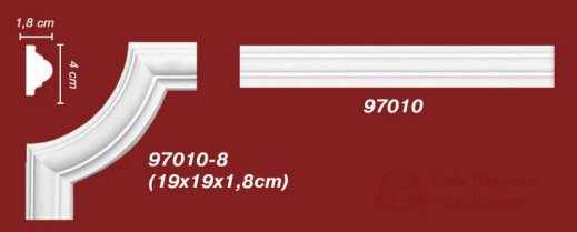 Кутовий елемент Decomaster арт. 97010-8 фото №1