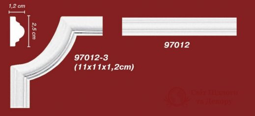 Кутовий елемент Decomaster арт. 97012-3 фото №1