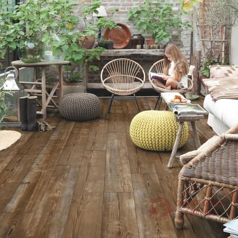 Вінілова плитка Quick-Step Alpha Vinyl Medium Planks, Сосна Захід Сонця AVMP40075 фото №3