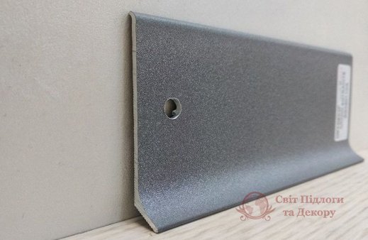 Плінтус алюмінієвий Luciano Alluboard Антрацит сірий 60x11 фото №1 Плінтус алюмінієвий Luciano Alluboard Антрацит сірий 60x11 фото №1