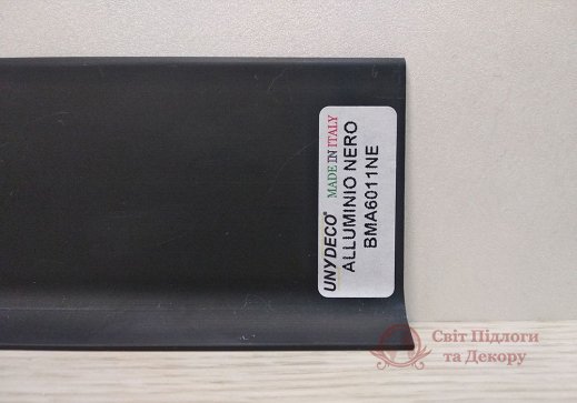 Плінтус алюмінієвий Luciano Alluboard Чорний матовий 60x11 фото №2