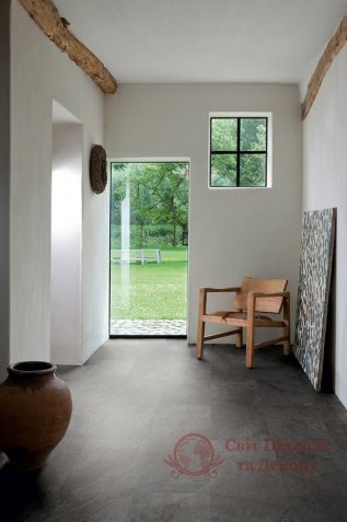 Вінілова плитка Quick-Step Ambient Glue Plus, Сланець чорний AMGP40035 фото №3