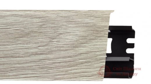 Плинтус пластиковый Arbiton Indo Дуб Платинум 135 фото №1
