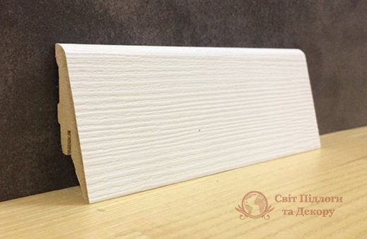 Плінтус мдф Super Profil Білий 55x19 фото №1