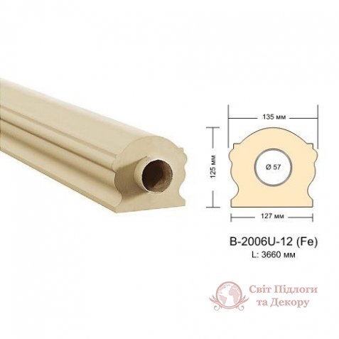 Верхняя планка Classic Home арт. B-2006U-12(Fe) фото №1