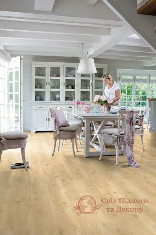 Вінілова плитка Quick-Step Balance Glue Plus, Бежевий дуб BAGP40018 фото №3