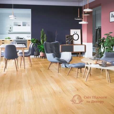 Паркетная доска Barlinek, колл. Pure Line, Дуб Mersey Grande светлый 1-но пол. фото №3