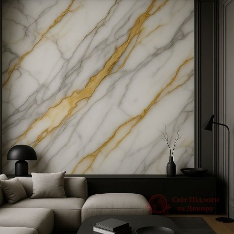 Стеновая панель бамбуковая Стіни Про Мрамор LT916 фото №2