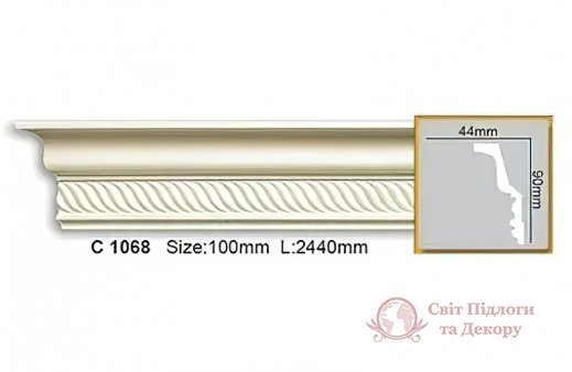 Карниз гнучкий Gaudi Decor арт. C 1068 Flexi фото №1