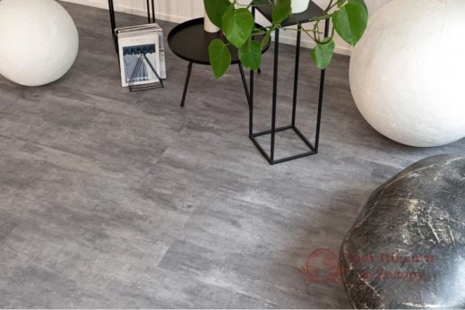 Виниловая плитка Vinilam Ceramo 2,5 mm, Цемент Серый 71616 фото №4