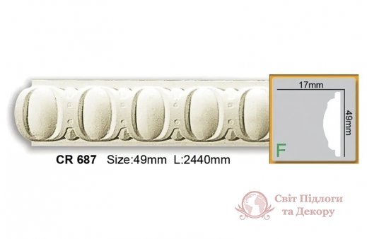 Молдинг гнучкий Gaudi Decor арт. CR 687 Flexi фото №1