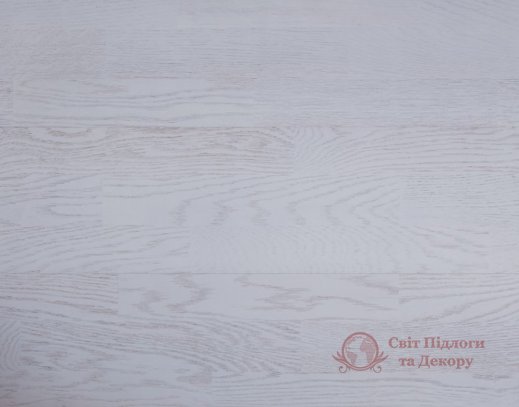 Паркетна дошка Dubrava Дуб Сноу 3-х пол. фото №1