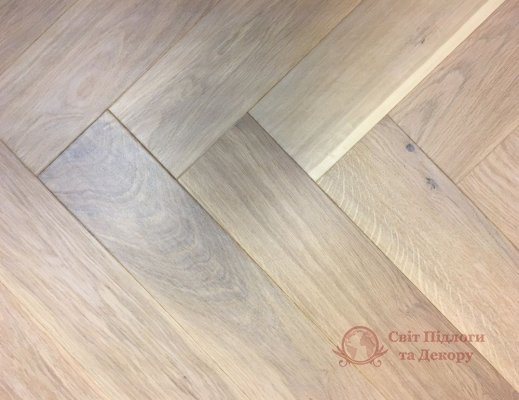 Паркетна дошка Rezult, Дуб Ганет ялинка фото №1