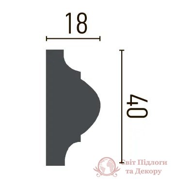 Молдинг гибкий Gaudi Decor арт. CR 610 Flexi фото №2