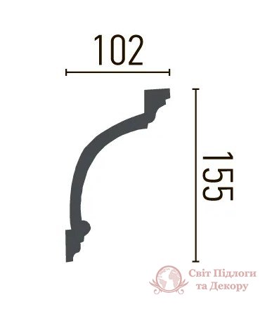 Карниз гнучкий Gaudi Decor арт. P 133 Flexi фото №2