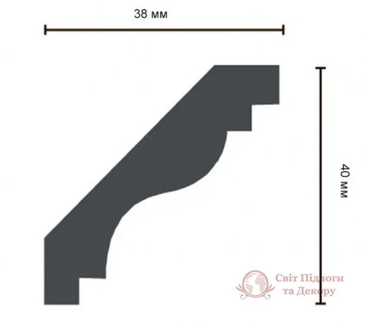 Карниз гнучкий Gaudi Decor арт. P 2010 Flexi фото №2