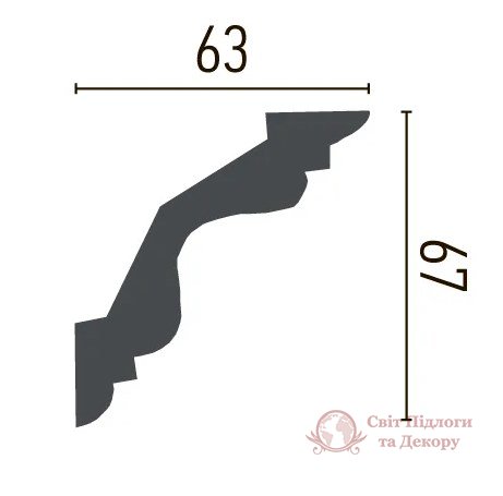 Карниз Gaudi Decor арт. P 214 фото №2