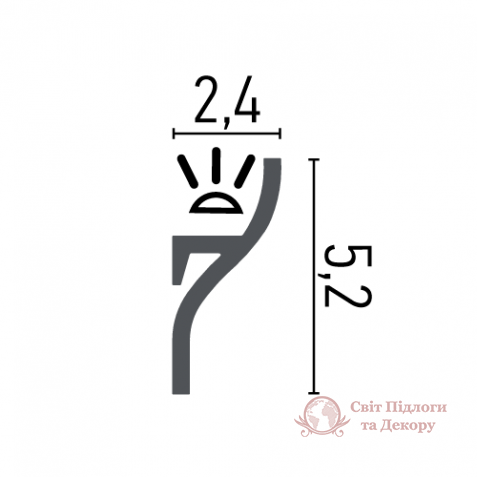 Карниз гибкий под LED освещение Grand Decor, арт. KH 906 Flex фото №3