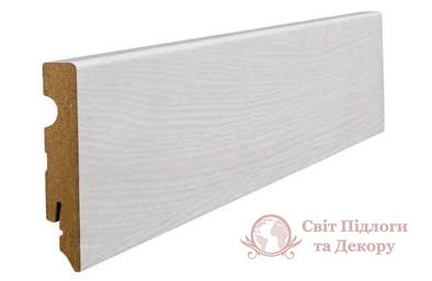 Плинтус мдф Haro Дуб Эмилия белый 411242 80x15 фото №1