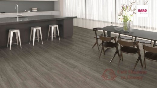 Ламінат Haro, кол. Tritty 200 Aqua Gran Via, Дуб Элеганза античный сірий 541555 фото №2