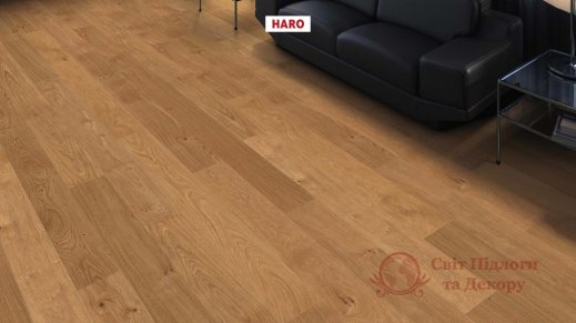 Паркетна дошка Haro, Дуб структур маркант 541710, 1-но пол. фото №2