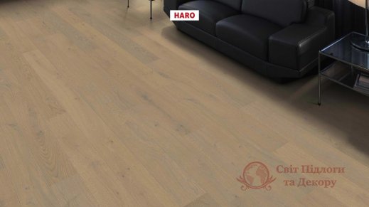 Паркетная доска Haro, Дуб серый песочный маркант 541714, 1-но пол. фото №2