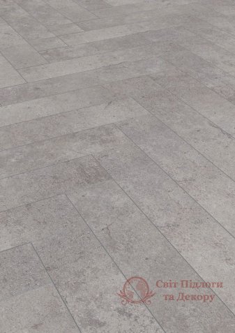 Ламінат Herringbone, Дуб цемент бетон 4739 фото №1