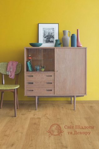 Ламинат Quick Step, колл. Eligna, Доска дуба белого светлого EL 1491 фото №3