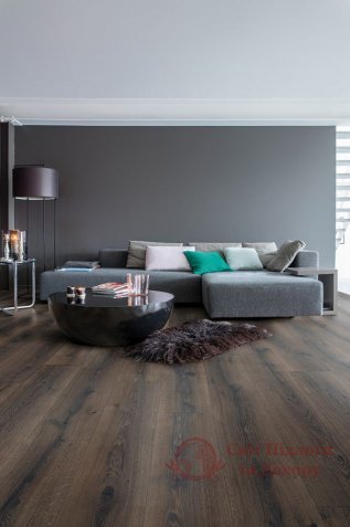 Ламінат Quick Step, кол. Majestic, Дуб пустельний темно-коричневий брашований MJ3553 фото №3