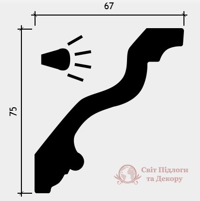 Карниз Європласт арт. 1.50.216 фото №2