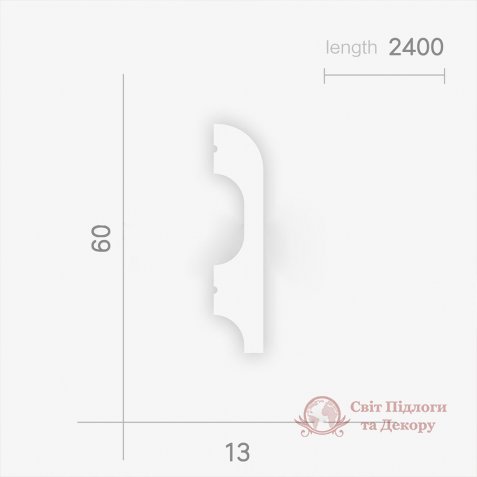 Плинтус напольный Perimeter арт. SB-060.013.04 фото №2