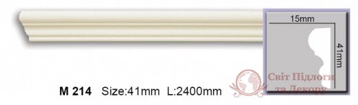 Молдинг гнучкий Harmony арт. M 214 Flexi фото №1