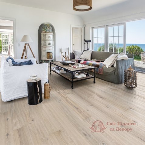 Паркетна дошка Kahrs, кол. Canvas, Дуб Mostra 1-но пол. фото №2