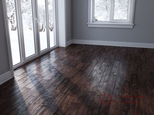 Паркетна дошка Brand Wood, Гевея Brown зістар. 1-но пол. фото №2