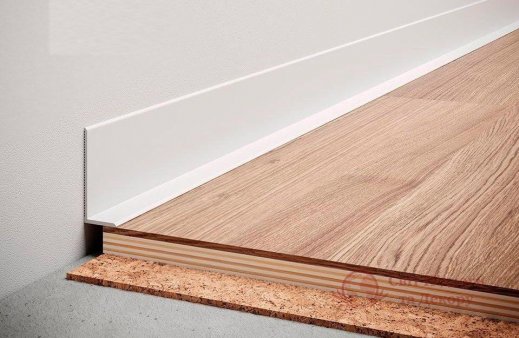 Плінтус алюмінієвий Білий Kluchuk L-30 30x13 ALU-NL30R9003 фото №1