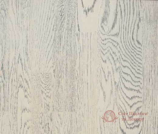 Паркетна дошка Dubrava Дуб светло-сірий №2 (Monsoon) 3-х пол. фото №1