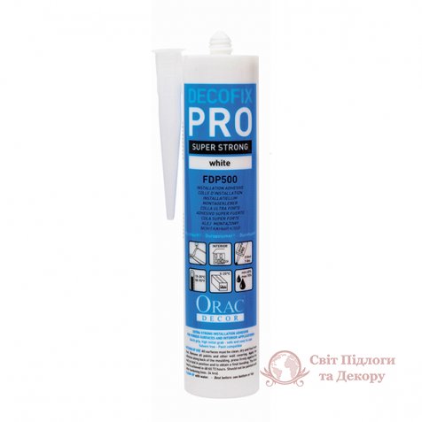 Монтажний клей Orac DecoFix Pro 310 мл арт. FDP500 фото №1