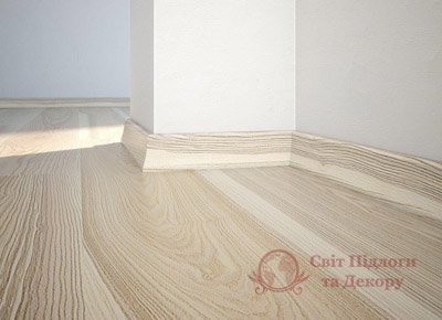 Плінтус Barlinek Ясен білий матовий лак 58х20 фото №2