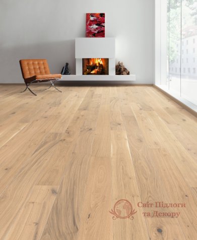 Паркетная доска Haro, Дуб пуро белый универсал 537548, 1-но пол. фото №2