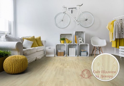 Паркетная доска Esta Parket, Ясень Elite White 3-х пол. фото №3