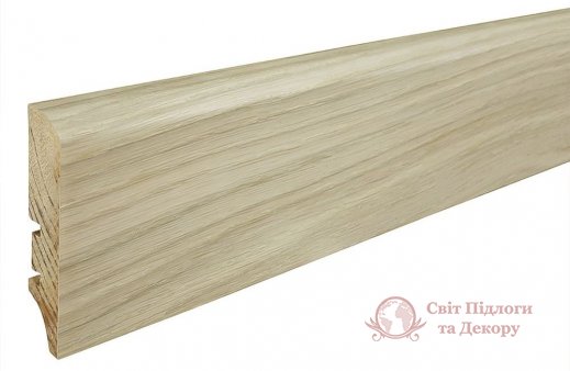 Плінтус шпонований Barlinek Дуб білий P50 60x16 фото №1 Плінтус шпонований Barlinek Дуб білий P50 60x16 фото №1