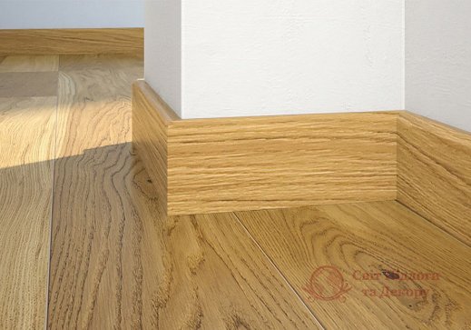 Плінтус шпонований Barlinek Дуб P6P 60x16 фото №2