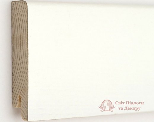 Плинтус шпонированный Kluchuk Модерн Белый фото №1