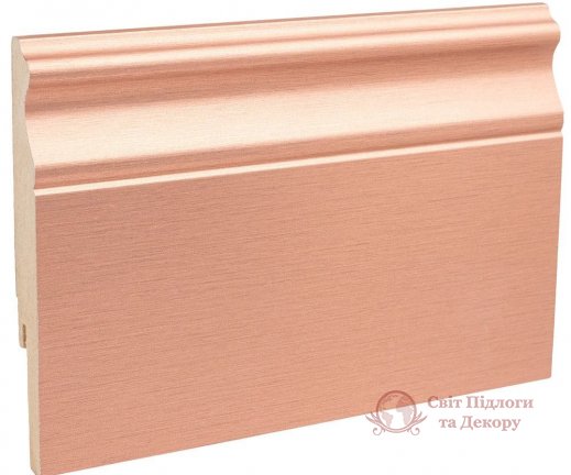 Плінтус мдф алюміній Luciano кол. P8 130x16, арт. 500AMC130RAKP8 фото №1