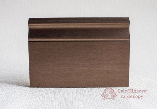 Плинтус мдф алюминий Luciano колл. M1 82x16, арт. 500AMC82BBKM1 фото №2